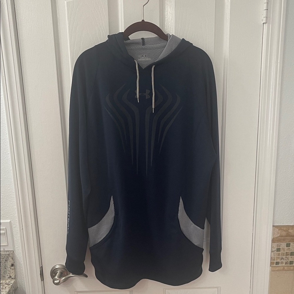 Under Armour Dark Blue Hoodie with Gray Details